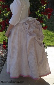 1886 Cotton Print Underskirt