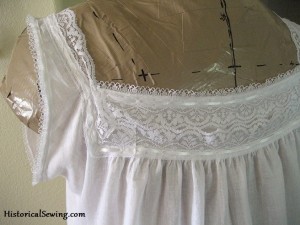 Edwardian Chemise Back Yoke