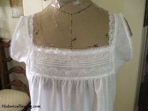Edwardian Chemise Front Yoke