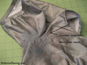 Horrible underarm stain from sweat Horrible underarm stain from sweat