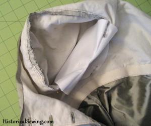 Shield Pinned Over Armhole seam Shield Pinned Over Armhole seam