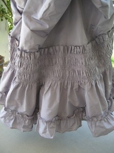 Skirt Back Ruched Ruffle - small Skirt Back Ruched Ruffle