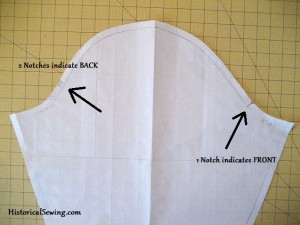 Sleeve Cap with Notches Sleeve Cap with Notches
