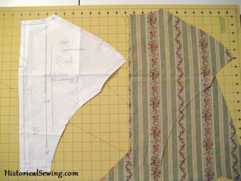 Matching Stripes on a Bodice – Historical Sewing
