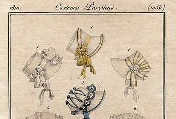 1810 Bonnets from Costumes Parisiens