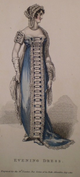 1812 July La Mode Assembly Evening Dress