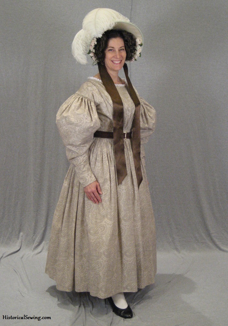 Jen's 1830 Paisley Dress