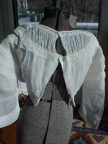 1840s cotton bodice underbodice from Old Sacramento Living History Program