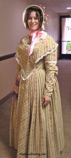 1844 Striped Summer Dress – Historical Sewing