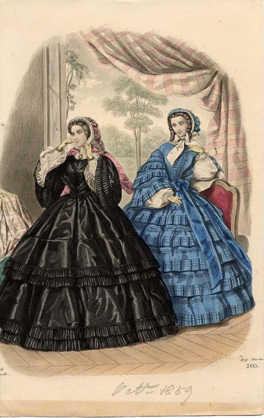 All the Flounces! 1850s Skirt Styles 