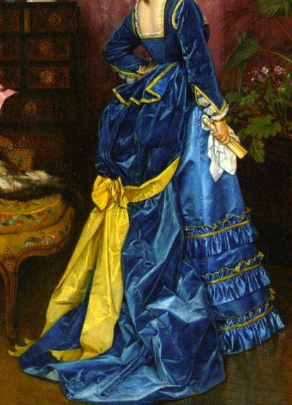 1872 The Blue Dress - back