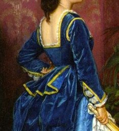 1872 The Blue Dress bodice