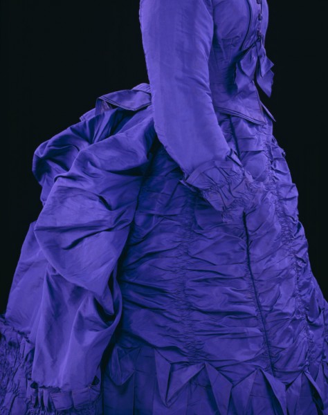 1873 V&A Purple Silk Dress