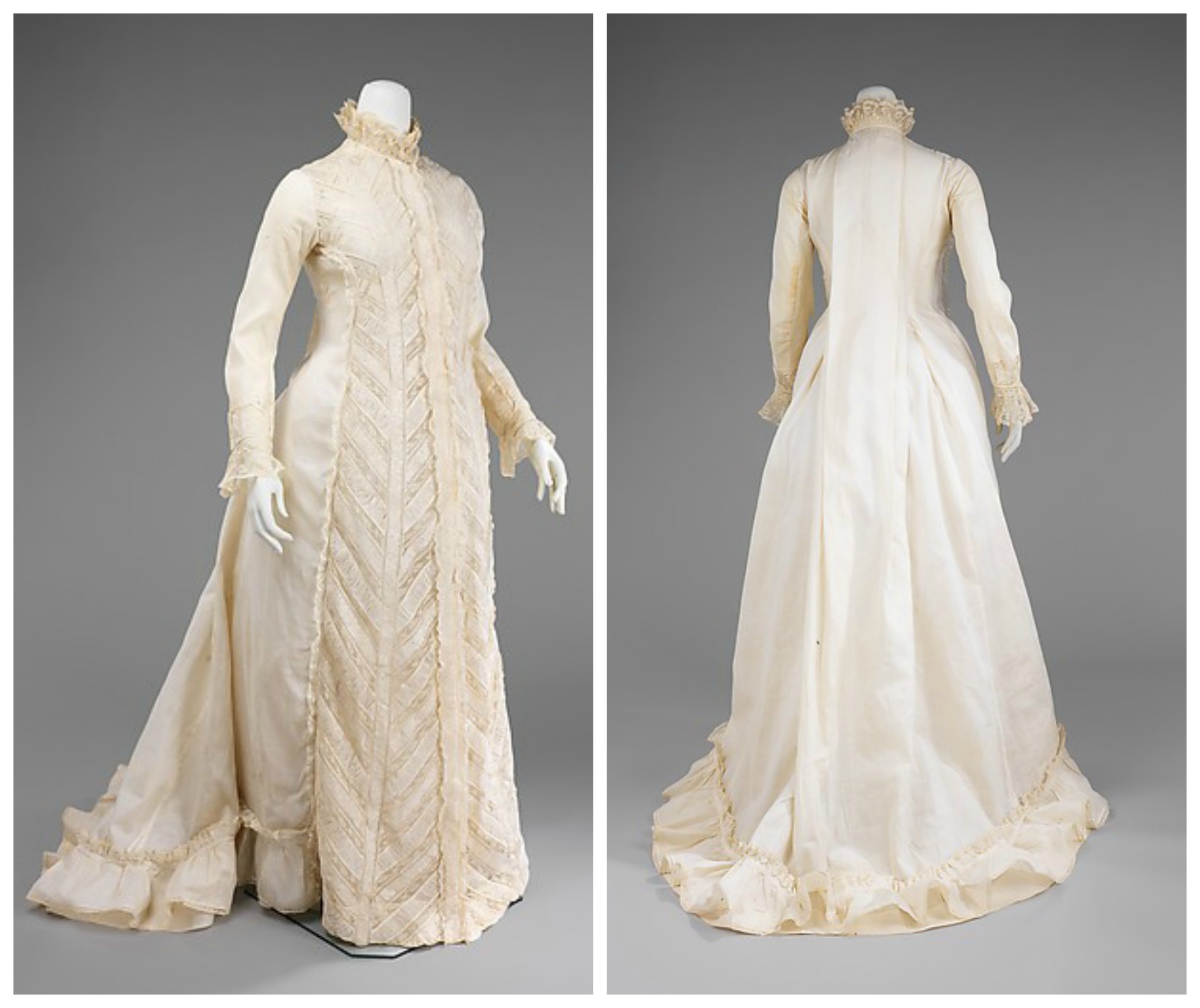 1880 Vanilla Dressing Gown – Constructing The Gown – Historical Sewing