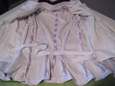 1887 Bodice inside with tape
