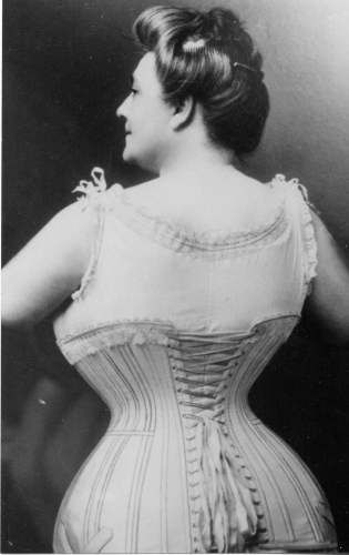 c.1900 Lady in corset 