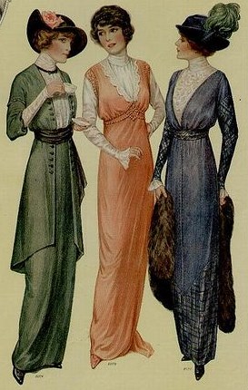 Simple dress styles from 1914