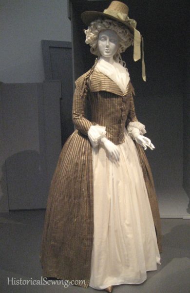 c.1790 redingote and petticoat from LACMA