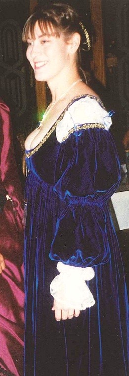 Blue Velvet Italian Renaissance Dress