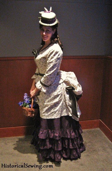 1871 Harvest Grape Dress, side, CGW Cut Fashion Show