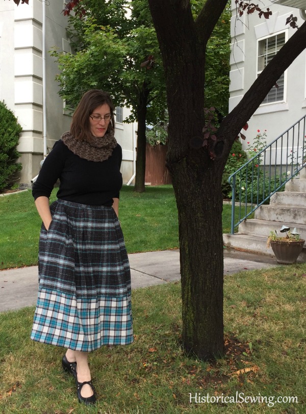 A Plaid Chore Skirt