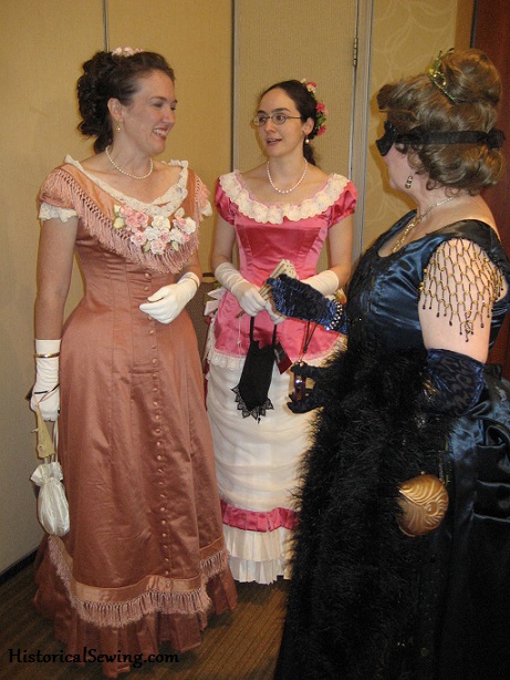 Elegant ladies chit-chatting at the Gala