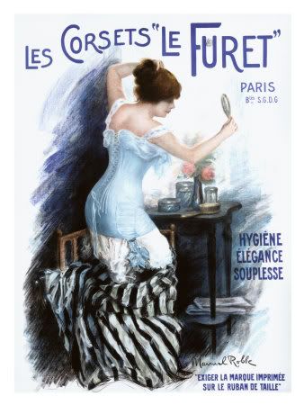 French ad from 1910 for corsets