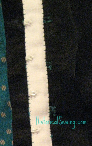 Hook tape stitched on both sides