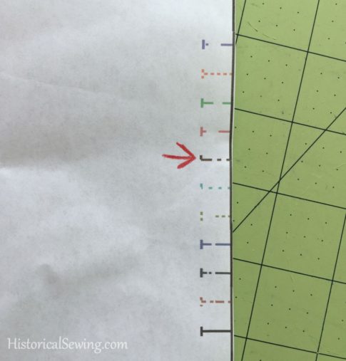 Chore Skirt - Making note of notch for my size