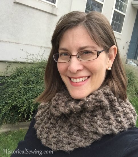 "Sassenach Cowl" by Kristen Brooks knit from the book Highland Knits