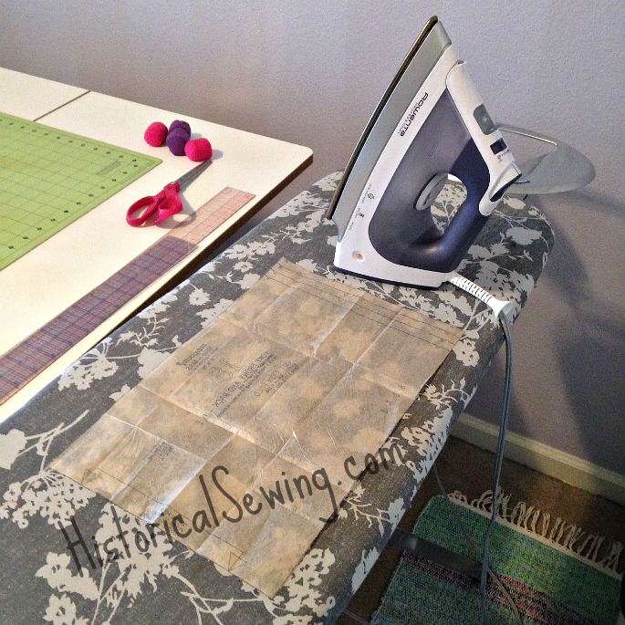 Ironing Paper Patterns – Historical Sewing
