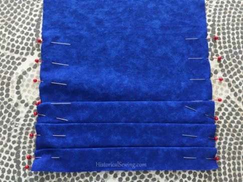 Pleats pin marked | HistoricalSewing.com
