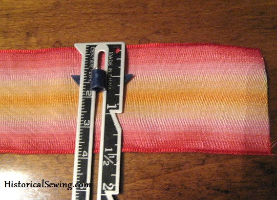 Measure for ribbon width