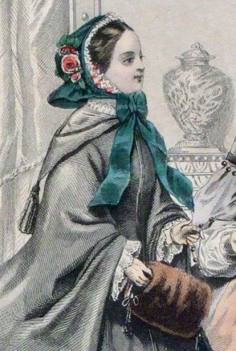 1858 Godey's Lady with Muff