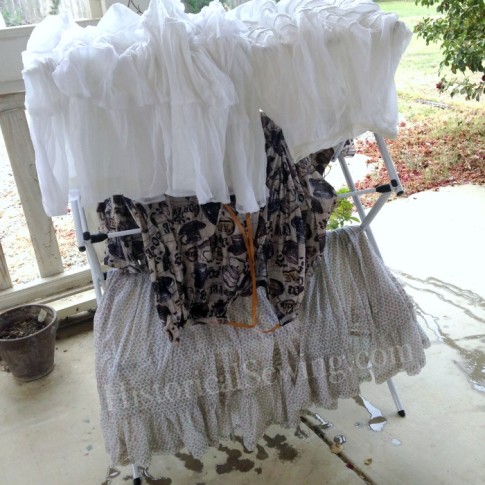 Starched Petticoats Drying