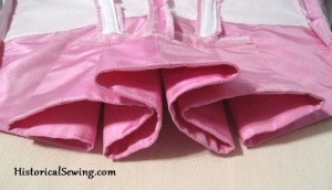 Closer look at Bodice Pleat Folds