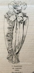 Bodice trim (plastron) from November 1897, La Mode Illustree