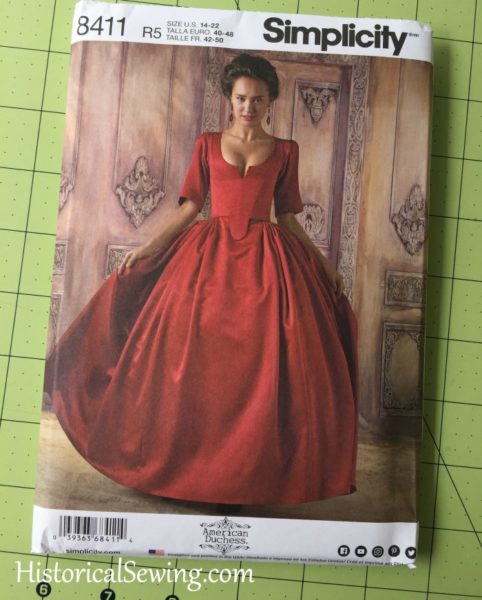 A Controversial Red Dress - Simplicity 8411