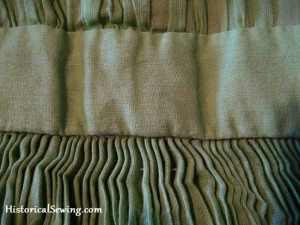 Cartridge Pleats in Sheer Fabric