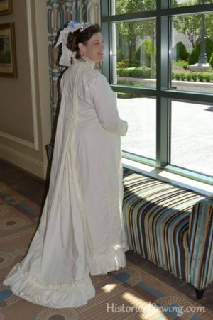 1880 Vanilla Dressing Gown – Constructing the Gown – Historical Sewing