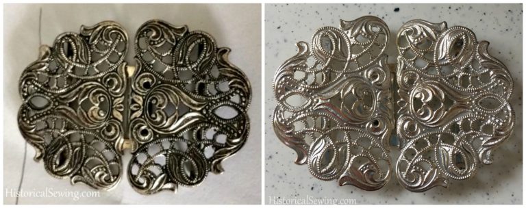 Removing the Tarnish on a Silverplate Buckle