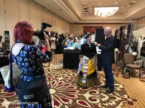 Being interviewed by CostumeTrek at Costume College 2018