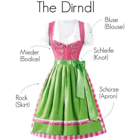 dirndl vest corset