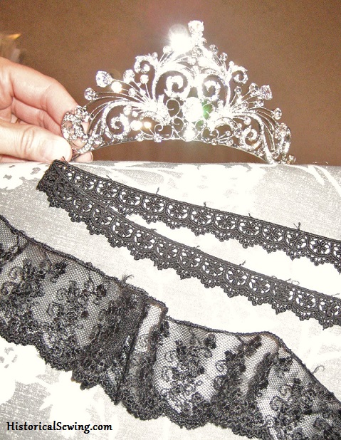 Tiara & black laces