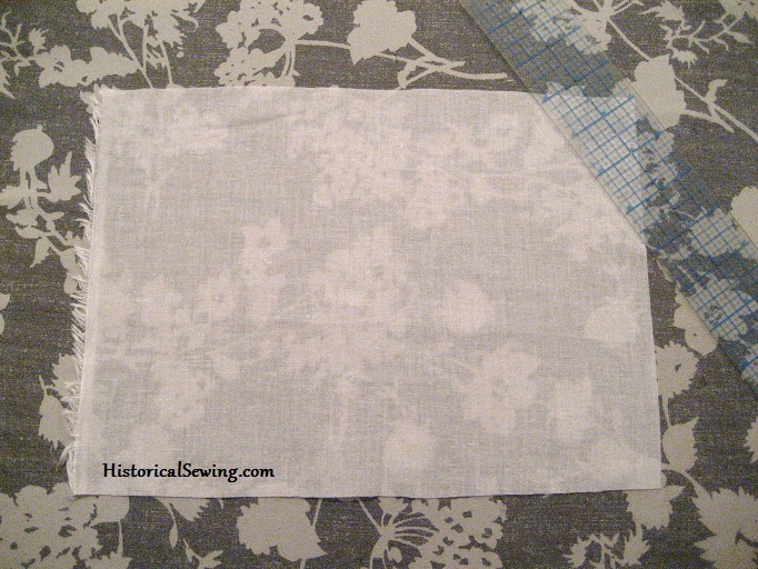 Cotton voile swatch for pintuck tutorial