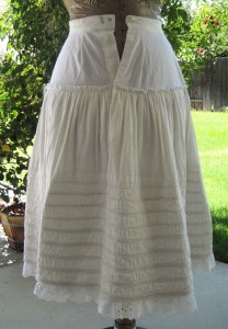 Corded petticoat with yoke