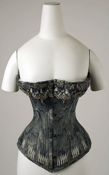 c.1878 Corset, 20" waist, The Met Museum